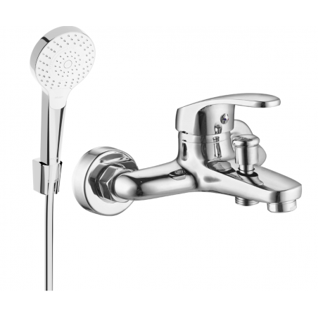 Mexen Erica R72 baterie cadă cu set pentru duș, Crom - 74643R72-00