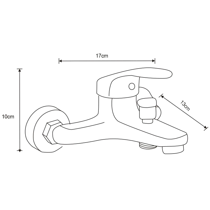 Mexen Erica R72 kádcsaptelep zuhanyszettel, fekete - 74643R72-70