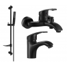 Mexen Fabia DF72 set cadă, negru - 746503DF72-70