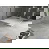 Mexen Hugo négyzetes zuhanytálca SMC 70 x 70 cm, fehér, inox burkolat - 42107070-X