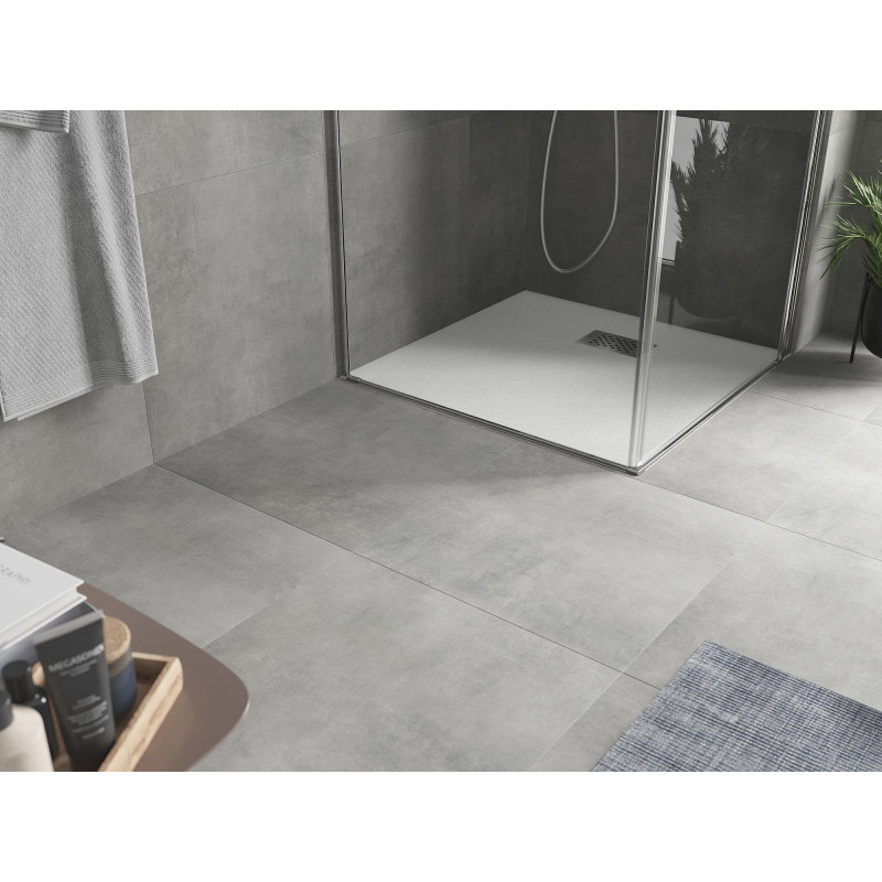 Mexen Hugo duș pătrat SMC 90 x 90 cm, alb, mască inox - 42109090-X