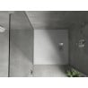 Mexen Hugo cadă de duș pătrată SMC 90 x 90 cm, albă, masca inox - 42109090-X