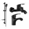 Mexen Fabia DF62 set de baie, negru - 746503DF62-70