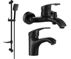 Mexen Fabia DF62 set de baie, negru - 746503DF62-70
