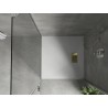 Mexen Hugo recea pătrată SMC 80 x 80 cm, albă, mascare aurie - 42108080-G