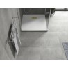 Mexen Hugo recea pătrată SMC 80 x 80 cm, albă, mascare aurie - 42108080-G