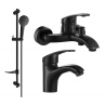 Mexen Fabia DF05 set pentru cadă, negru - 746503DF05-70