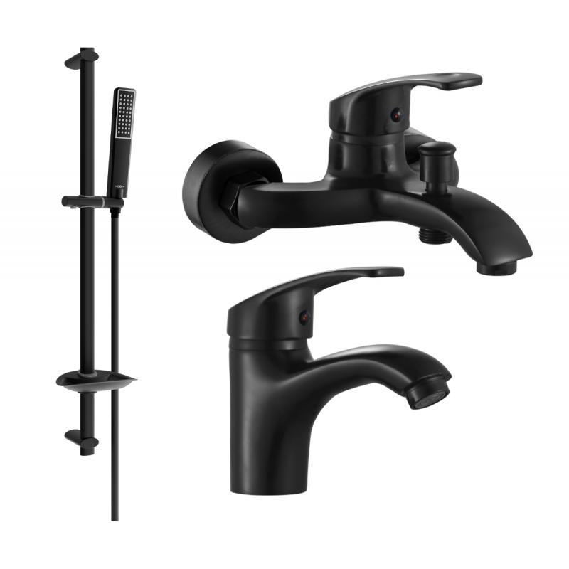 Mexen Fabia DB72 set cadă, negru - 746503DB72-70