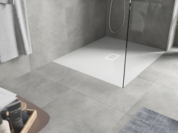 Mexen Hugo téglalap alakú SMC zuhanytálca 110 x 100 cm, fehér, fehér burkolat - 42101011-W