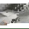 Mexen Hugo cabina de duș pătrată SMC 100 x 100 cm, alb, capac inox - 42101010-X