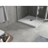 Mexen Hugo SMC 100 x 100 cm-es négyzet alakú zuhanytálca, fehér, inox burkolat - 42101010-X
