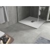 Mexen Hugo SMC 100 x 100 cm négyzet alakú zuhanytálca, fehér, inox fedéllel - 42101010-X