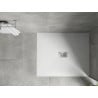 Mexen Hugo cadă de duș dreptunghiulară SMC 110 x 100 cm, albă, mască inox - 42101011-X