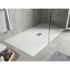 Mexen Hugo cadă de duș dreptunghiulară SMC 150 x 100 cm, albă, capac inox - 42101015-X
