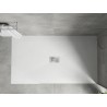 Mexen Hugo cadă de duș dreptunghiulară SMC 150 x 100 cm, albă, mascare inox - 42101015-X