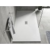 Mexen Hugo cadă de duș dreptunghiulară SMC 150 x 100 cm, albă, capac inox - 42101015-X