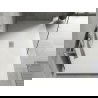 Mexen Hugo cădiță dreptunghiulară SMC 150 x 100 cm, alb, capac inox - 42101015-X