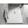 Mexen Hugo téglalap alakú zuhanytálca SMC 150 x 100 cm, fehér, inox takaró - 42101015-X