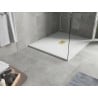 Mexen Hugo brodzik dreptunghiular SMC 110 x 100 cm, alb, masca aurie - 42101011-G