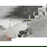 Mexen Hugo cabina de ducha rectangular SMC 110 x 100 cm, blanca, tapa dorada - 42101011-G