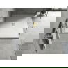 Mexen Hugo cabina de ducha rectangular SMC 110 x 100 cm, blanca, tapa dorada - 42101011-G