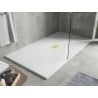 Mexen Hugo téglalap alakú SMC zuhanytálca 160 x 100 cm, fehér, arany takaróelem - 42101016-G
