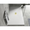 Mexen Hugo recever dreptunghiular SMC 170 x 100 cm, alb, mască aurie - 42101017-G