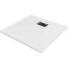 Mexen Hugo SMC négyzet alakú zuhanytálca 70 x 70 cm, fehér, fekete takaró - 42107070-B