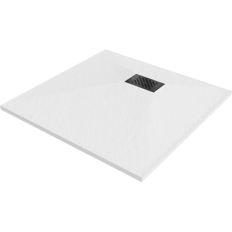 Mexen Hugo cadă pătrată SMC 80 x 80 cm, alb, capac negru - 42108080-B