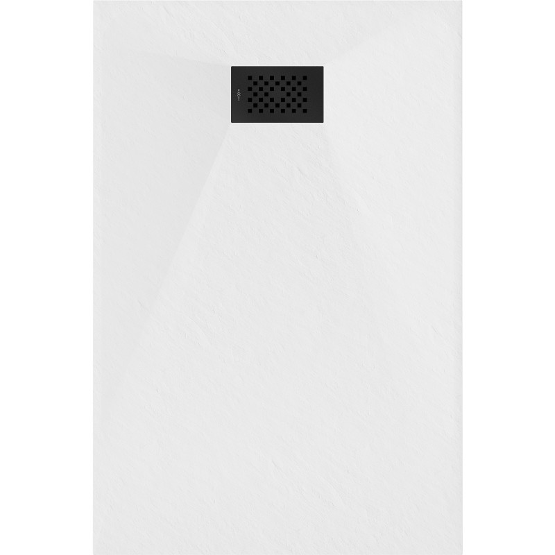 Mexen Hugo téglalap alakú SMC zuhanytálca 120 x 80 cm, fehér, fekete fedél - 42108012-B
