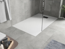 Mexen Hugo téglalap alakú zuhanytálca SMC 150 x 80 cm, fehér, fekete burkolat - 42108015-B
