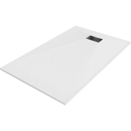Mexen Hugo téglalap alakú zuhanytálca SMC 160 x 80 cm, fehér, fekete burkolattal - 42108016-B