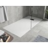 Mexen Hugo téglalap alakú SMC zuhanytálca 170 x 80 cm, fehér, fekete burkolat - 42108017-B