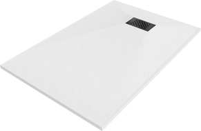 Mexen Hugo téglalap alakú zuhanytálca SMC 100 x 90 cm, fehér, fekete fedő - 42109010-B