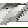 Mexen Hugo cadă rectangulară SMC 180 x 90 cm, alb, masă neagră - 42109018-B