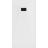 Mexen Hugo cadă rectangulară SMC 180 x 90 cm, alb, masă neagră - 42109018-B