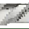Mexen Hugo cadă rectangulară SMC 180 x 90 cm, alb, masă neagră - 42109018-B