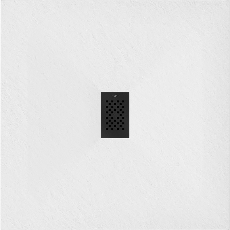 Mexen Hugo SMC négyzet alakú zuhanytálca 100 x 100 cm, fehér, fekete burkolat - 42101010-B