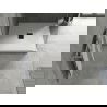 Mexen Hugo cadă pătrată SMC 100 x 100 cm, alb, capac negru - 42101010-B