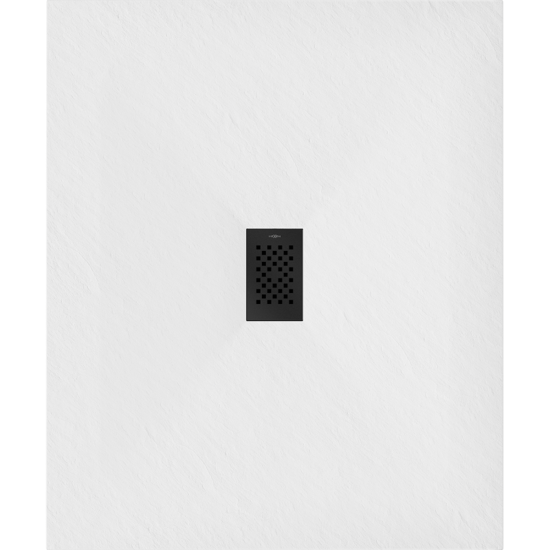 Mexen Hugo brodă rectangulare SMC 110 x 100 cm, alb, mască neagră - 42101011-B