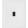 Mexen Hugo cadă rectangulară SMC 120 x 100 cm, alb, capac negru - 42101012-B