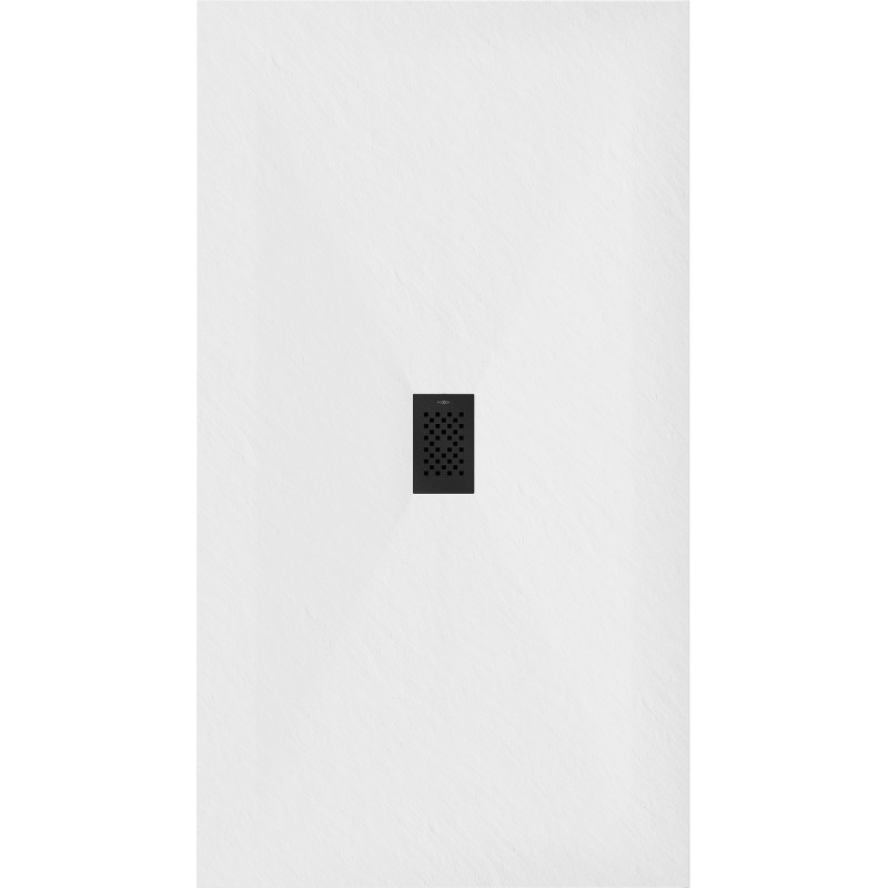 Mexen Hugo rektanguláris SMC zuhanytálca 150 x 100 cm, fehér, fekete takaróelem - 42101015-B