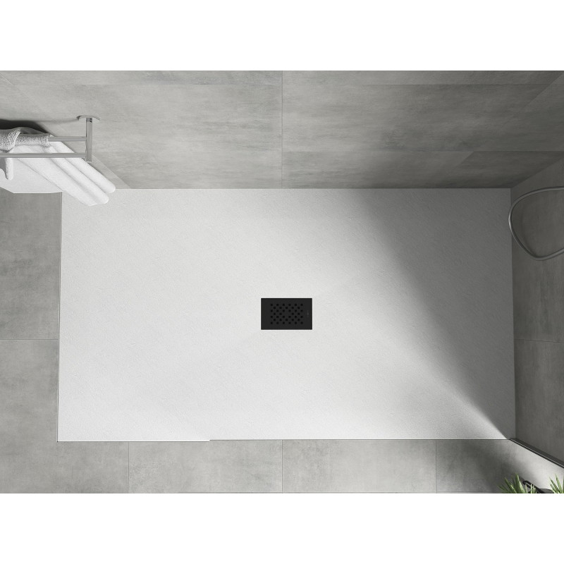 Mexen Hugo tăviță de duș dreptunghiulară SMC 160 x 100 cm, alb, mască neagră - 42101016-B