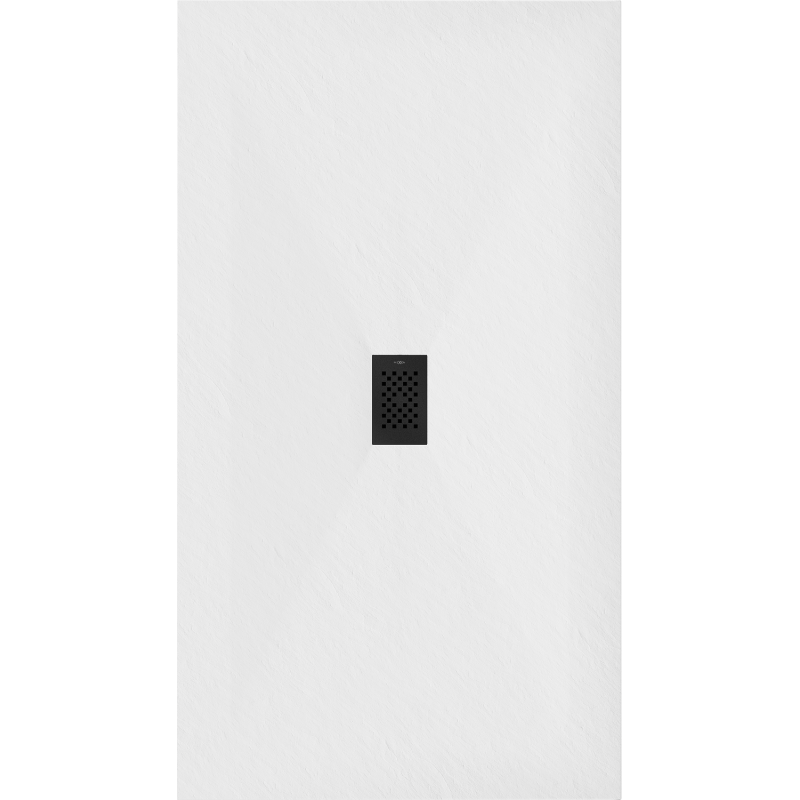 Mexen Hugo téglalap alakú zuhanytálca SMC 160 x 100 cm, fehér, fekete díszítőelemmel - 42101016-B