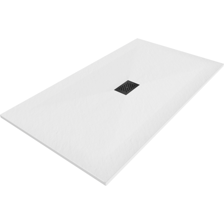 Mexen Hugo cabina de ducha rectangular SMC 180 x 100 cm, alb, capac negru - 42101018-B