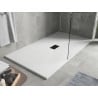 Mexen Hugo téglalap alakú SMC zuhanytálca 150 x 100 cm, fehér, fekete fedél - 42101015-B