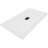 Mexen Hugo téglalap alakú SMC zuhanytálca 200 x 100 cm, fehér, fekete takaróelem - 42101020-B