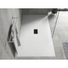 Mexen Hugo cabina de ducha rectangular SMC 180 x 100 cm, alb, capac negru - 42101018-B