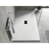 Mexen Hugo téglalap alakú SMC zuhanytálca 150 x 100 cm, fehér, fekete fedél - 42101015-B