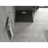 Mexen Hugo cadă de duș pătrată SMC 70 x 70 cm, negru, mască inox - 42707070-X
